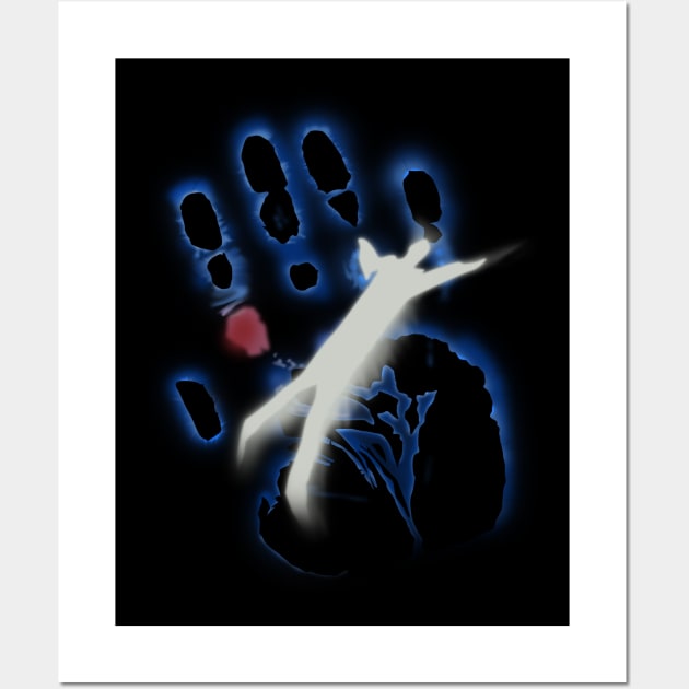 The X-Files Spooky Handprint Wall Art by NerdShizzle